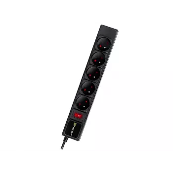 Protezione da sovratensione TRACER PowerGear Tracer 47138 5 m nero ciabatta con cavo da 5 m