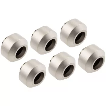 Set di raccordi per hardtube OPTIMUS OP-FIT-HARD-12MM-NICKEL-6PACK — 12 mm, 6 pezzi con utensile di montaggio, nichel satinato