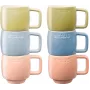 Set di 6 tazze in ceramica Staub multicolore 100 ml - set di tazze da tè/espresso da 6 pezzi