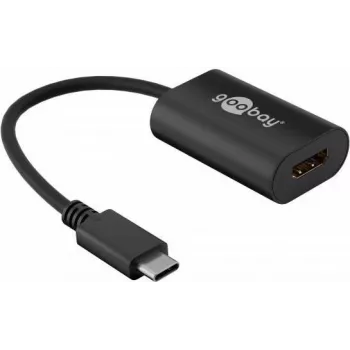 Wentronic goobay - Adattatore video esterno - USB-C - HDMI - nero (38532)