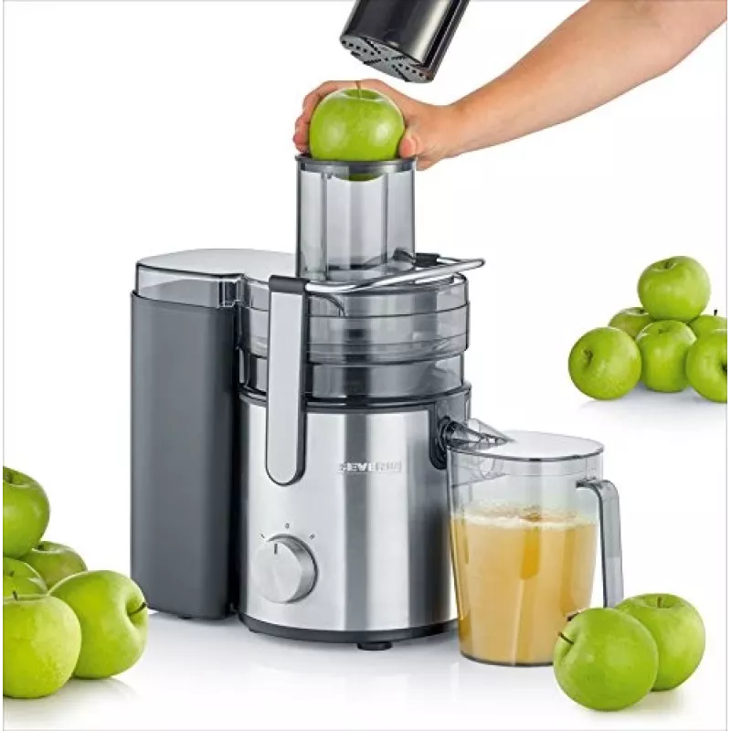 Severin ES 3570 centrifuga, 800 W, 1,1 l, acciaio inox/nero