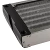 Radiatore Aqua-Computer airplex radical 2/480 — alluminio/rame/acciaio inox, 520×140×40 mm