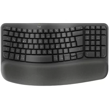 Logitech Wave Keys Tastiera Office RF Wireless + Bluetooth QWERTZ grafite