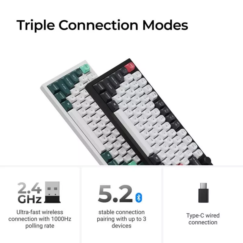 Tastiera meccanica Keychron Q6 HE QMK con stabilizzatori magnetici Gateron Double-Rail