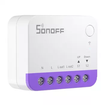 Mini interruttore smart WiFi Sonoff MINI-RBS — design compatto, controllo remoto via Wi-Fi