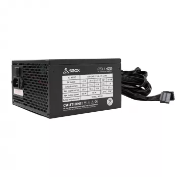 Alimentatore ATX SBOX PSU-400-2 400W potenza in uscita, formato ATX