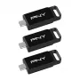 PNY Elite 128 GB USB-C 3.2 Gen 1 chiavetta USB, confezione da 3 (Retail)
