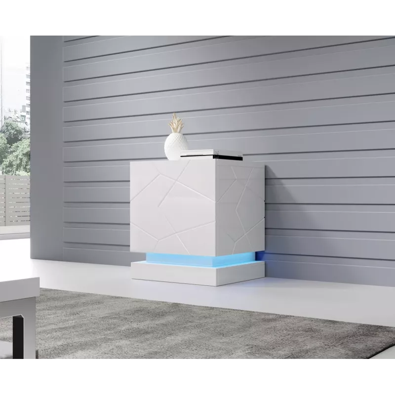Set illuminazione comodino Cama Meble QIU — a plafone blu LED, alimentazione AC, 2 pz.