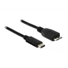 Cavo USB DeLOCK 1 m USB 3.1 USB 3.2 Gen 2 USB C Micro-USB B nero