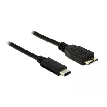 Cavo USB DeLOCK 1 m USB 3.1 USB 3.2 Gen 2 USB C Micro-USB B nero