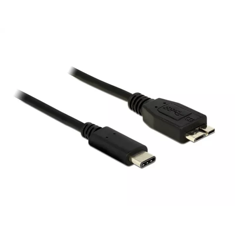 Cavo USB DeLOCK 1 m USB 3.1 USB 3.2 Gen 2 USB C Micro-USB B nero