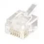 Equip 121131 RJ-12 (6P6C) spina modulare telefonica, non schermata, trasparente, 100 pz.