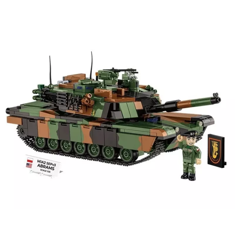 Set da costruzione Cobi M1A2 SEPV3 Abrams modello con 1.065 mattoncini