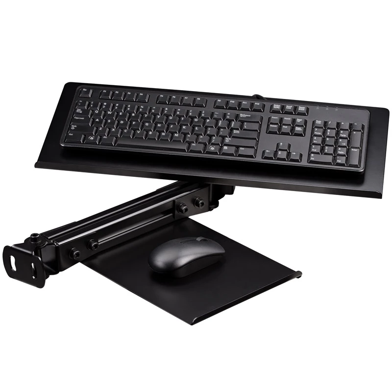 Supporto per tastiera e mouse Next Level Racing NLR-E019 Elite Black Edition – supporto regolabile sottotavolo per tastiera e mouse