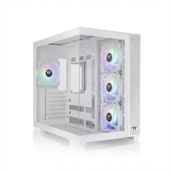Case per computer THERMALTAKE Midi S380 TG ARGB Snow White — vetro temperato, illuminazione ARGB