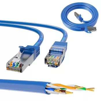 Cavo patch LAN Extralink Cat.6A RJ-45 Cat6a 1 m blu
