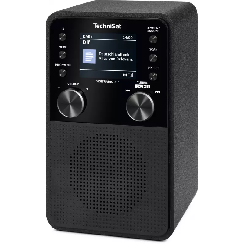 Radio digitale TECHNISAT DigitRadio 317 — nero, ricezione FM e DAB+