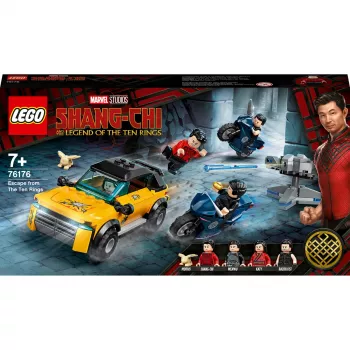 Set LEGO Marvel Escape from the Ten Rings 76176 con minifigure e veicoli