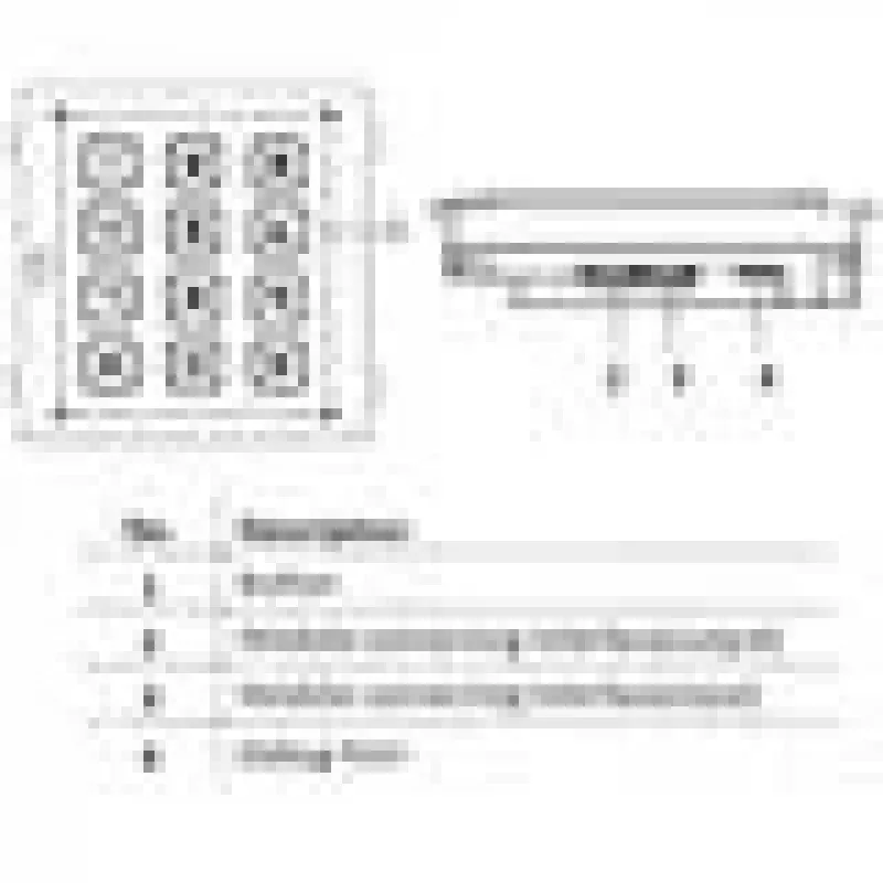 Hikvision DS-KD-KP/S accessorio per citofoni tastiera