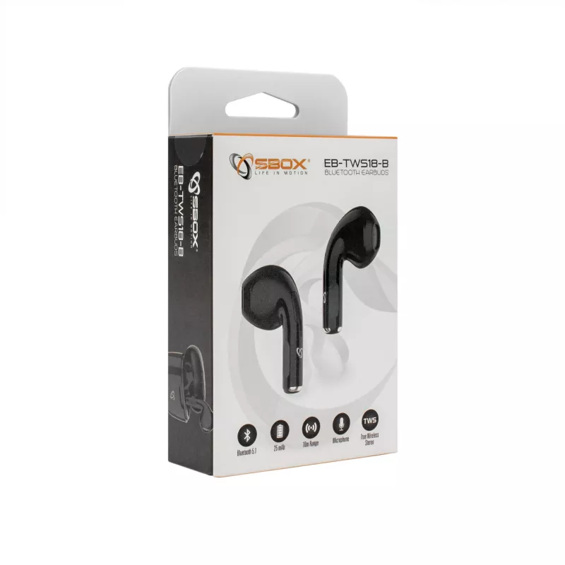 Cuffie SBOX EB-TWS18 nero