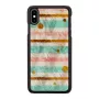 Custodia protettiva per smartphone iKins per iPhone XS Max — Pop Mint nero, guscio rigido con bordi rialzati