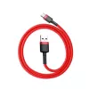 Cavo USB 2.0 A a USB-C Baseus CATKLF-B09 1m QC3.0 treccia in nylon rosso, ricarica rapida e sincronizzazione dati