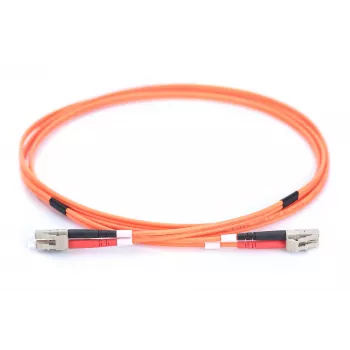Cavo patch in fibra ottica DIGITUS LC/LC 50/125µm 3m multimodale duplex senza alogeni fino a 1Gbit con rapporto di misura arancione OM2 (DK-2533-03)