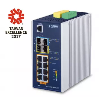 Switch Gigabit Ethernet Managed Layer-3 PLANET IGS-5225-8P2S2X