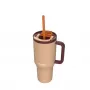Tazza termica con cannuccia telescopica Kambukka Rio Tumbler 950 ml Almond Dream