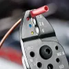 Knipex 97 21 215 pinza crimpatrice per cavi attrezzo crimpatura nero, blu, rosso