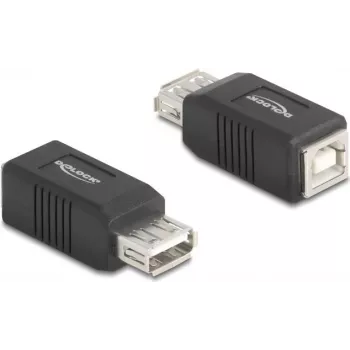 Adattatore per cavo DeLOCK 67203 USB Type-A USB Type-B nero