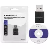 Adattatore mini USB Wi-Fi wireless compatto QOLTEC 57007 – Single-Band 2,4 GHz, fino a 150 Mbit/s, antenna interna