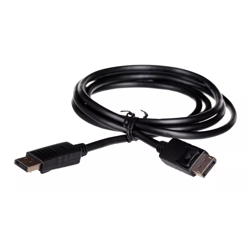 Cavo DisplayPort SAVIO CL-136, DisplayPort maschio-maschio, 2 m, DP 1.2, contatti dorati, nero