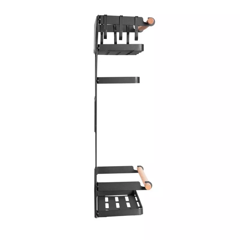 Maclean MC-910 mensola magnetica per frigorifero/lavatrice, nero
