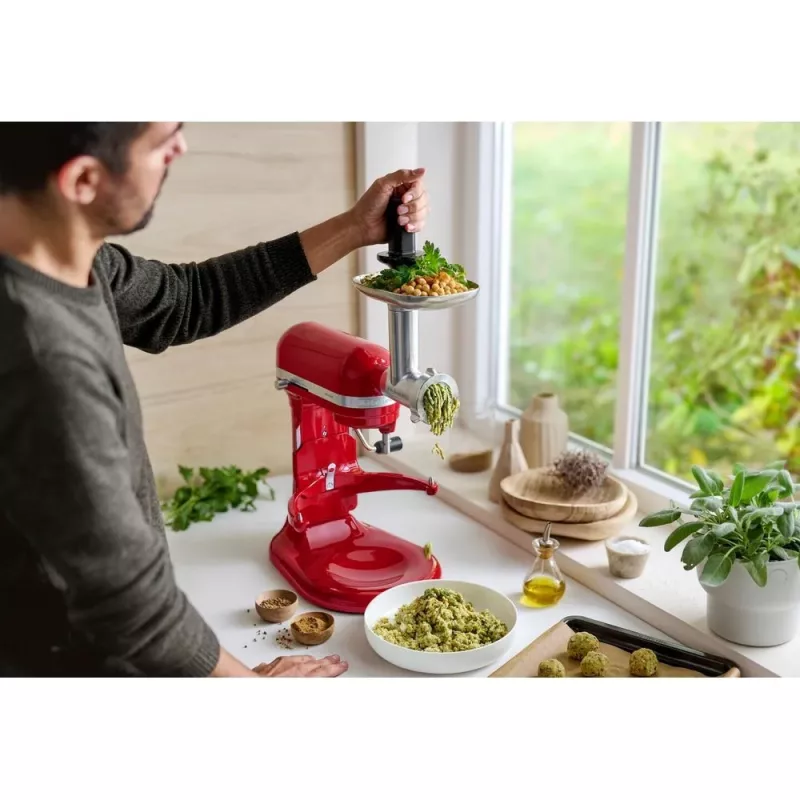 KitchenAid 5KSM60SPXEER Robot da cucina 375 W grigio, rosso, acciaio inox