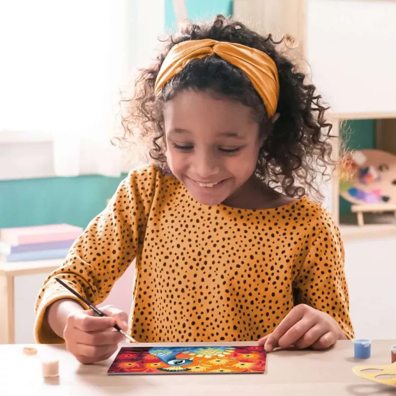 Set di pittura e colata Ravensburger CreArt Proud Peacock — set di pittura
