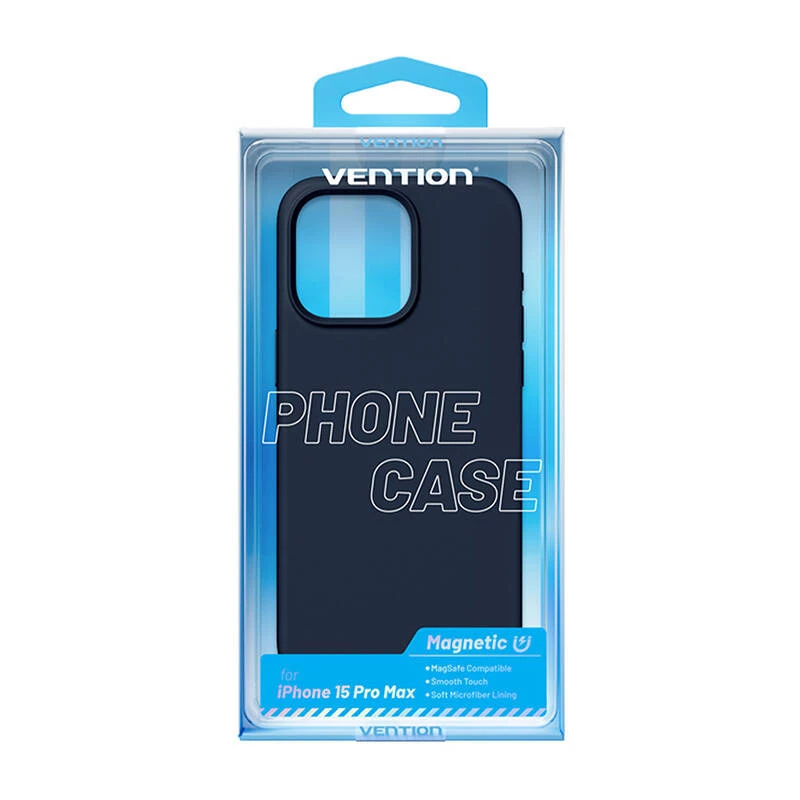Custodia protettiva in silicone Vention KUFL0-40 per iPhone 15 Pro Max, blu