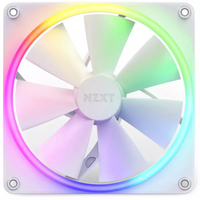 NZXT F140 RGB 140mm ventola singola bianco