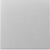 Placca a parete / copri interruttore GIRA 329626 — effetto alluminio, telaio singolo