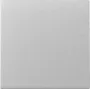 Placca a parete / copri interruttore GIRA 329626 — effetto alluminio, telaio singolo