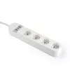 Ciabatta intelligente Gembird TSL-PS-S4U-01-W 4 uscite AC 3880 W bianco