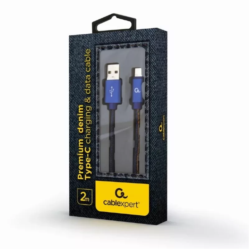 Cavo USB 2.0 GEMBIRD USB A su USB C 2 m, 0,48 Gbit/s, 2,1 A, blu