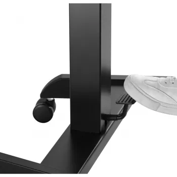 Tavolo per computer portatile con ruote, scrivania regolabile in altezza sit-stand fino a max. 113 cm, inclinabile fino a 30 gradi, nero