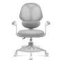 Sedia girevole mark adler Junior 4.5 grigio — sedia ergonomica per scrivania, regolabile in altezza 40–50 cm, schienale in rete, base con ruote, braccioli, supporto lombare