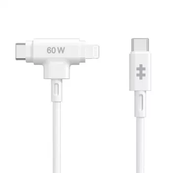 HYPER HyperJuice cavo USB USB 2.0 1,5 m USB-C USB-C/Lightning bianco