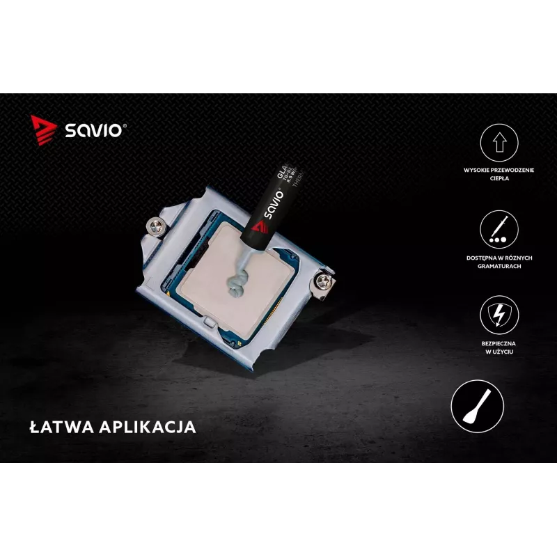 Pasta termica SAVIO TG-02 8,5 W/mK 2 g