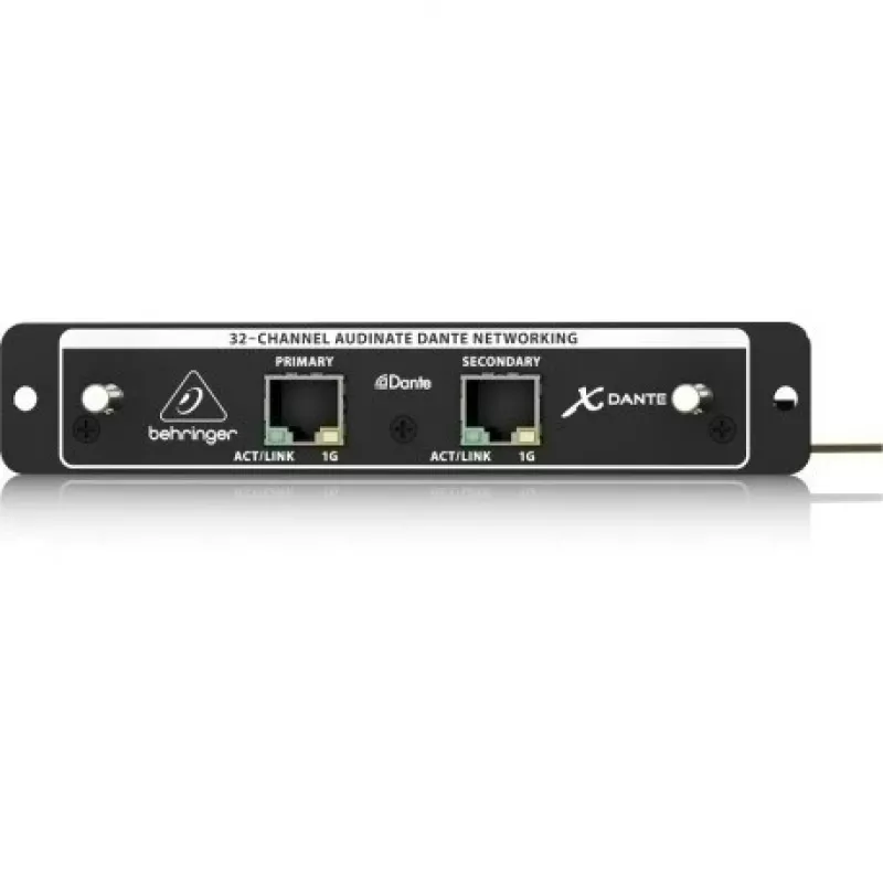 Scheda di espansione Behringer X-DANTE per X32 — audio di rete Dante 32 canali