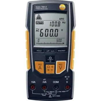 Testo multimetro digitale TRMS AC+DC 600 VAC 600 VDC 10 ADC (TESTO 760-2)