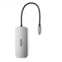 Dongle USB-C 7-in-1 Acer — USB 3.2 Gen 1 Type-C, 3x USB-A, HDMI, SD/MicroSD, 100W PD, argento