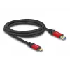 Cavo USB DeLOCK 80618 10 Gbit/s Type-A a Type-C 2 m rosso metallo